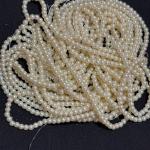 Cream shade Round Pearls 6mm