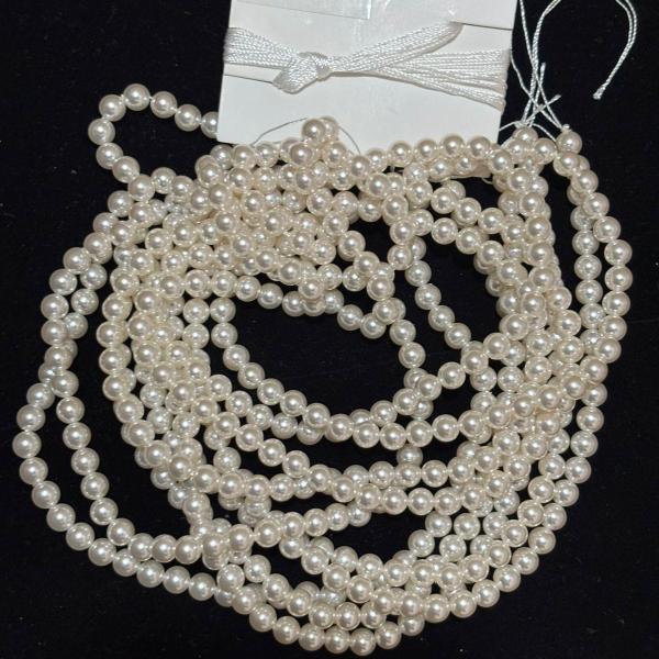 Swarosvki - White shade round Pearl 6mm