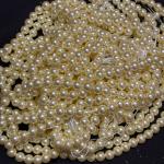 A+ Swarovski Replica 8mm Cream Shade Round Pearls