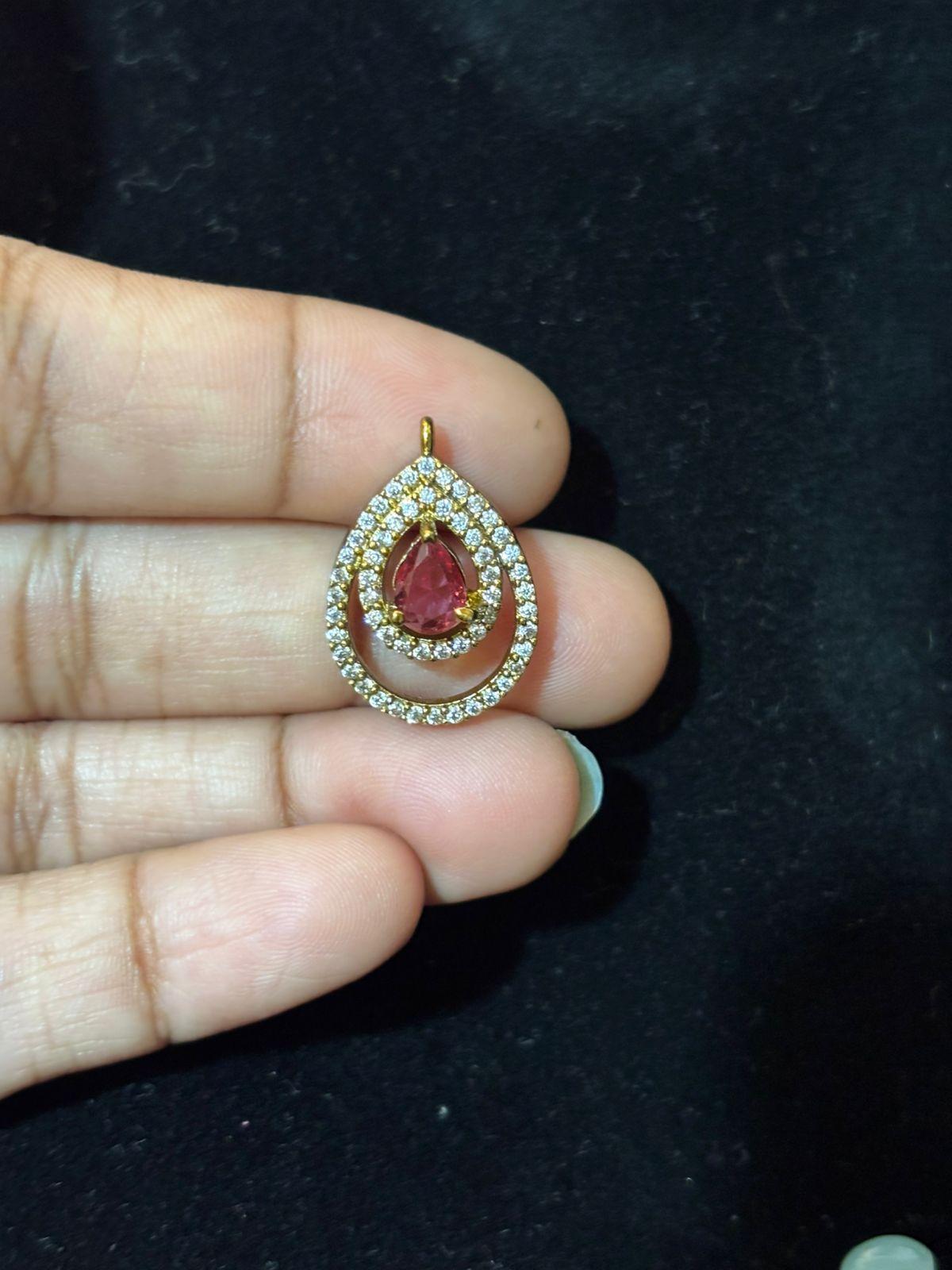 Antique Finish Double Drop Charms ( colours available)